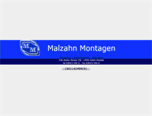 Tablet Screenshot of malzahn-montagen.de